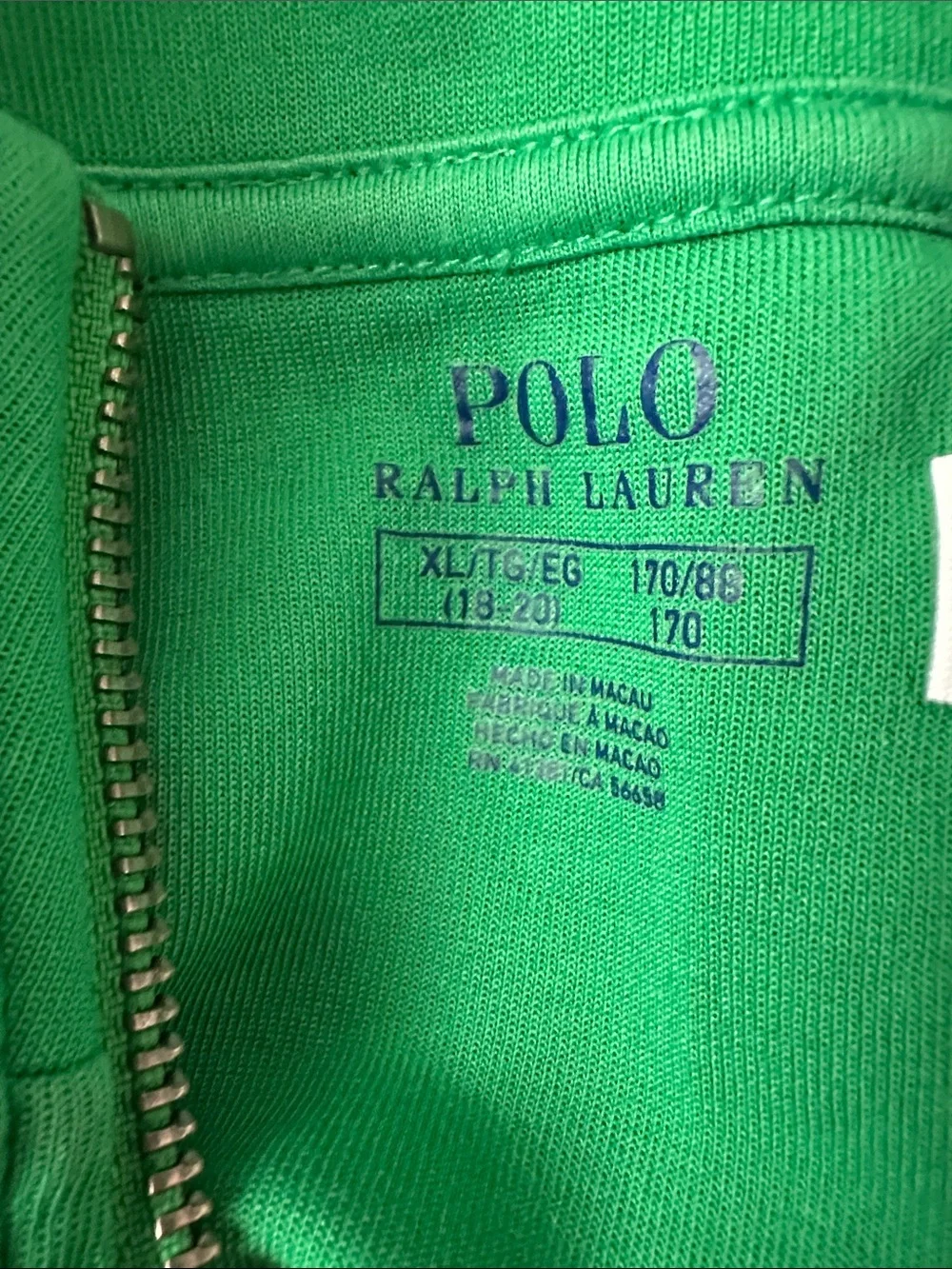 Ralph Lauren Navy, Green & Yellow Colorblock Sweatshirt and Joggers